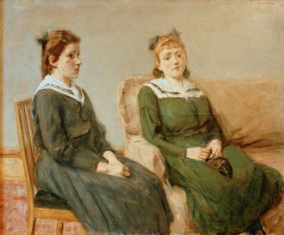 Portrait of the Leder Daughters by Max Liebermann